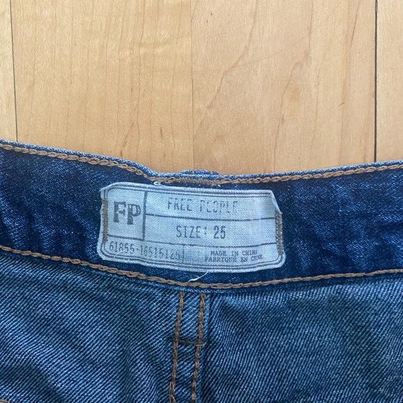 Free People Boho Embroidered Jean Shorts - Picture 5 of 8